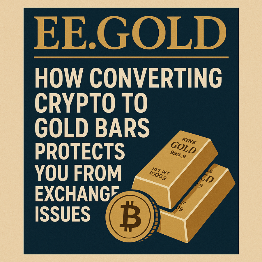How Converting Crypto to Gold Bars Protects You from High Taxes and Exchange Issues